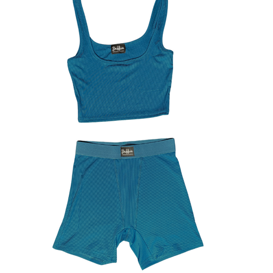 Teal 💙 💚 BDC Ribbed Two Piece Set